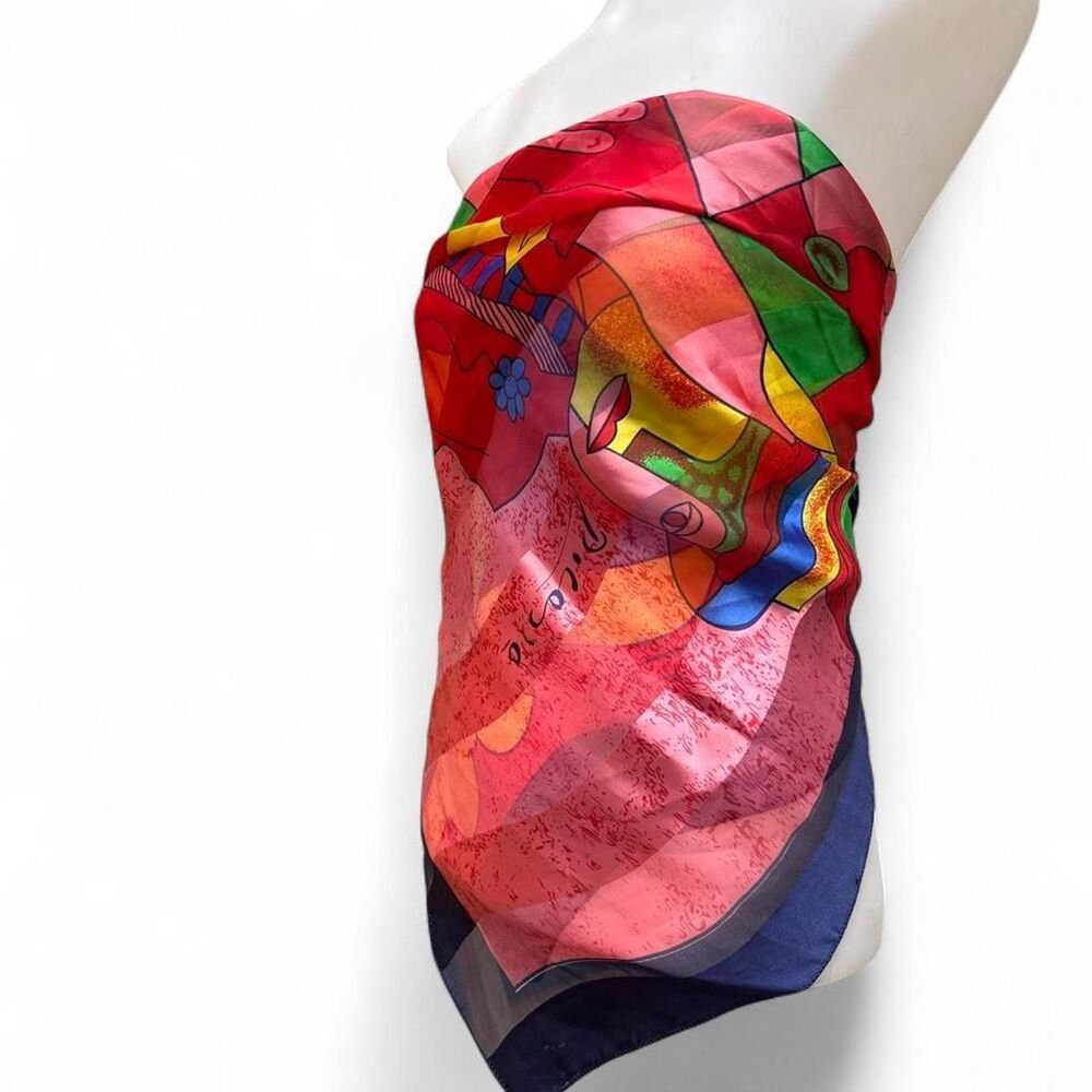 Colorful vintage Picasso scarf